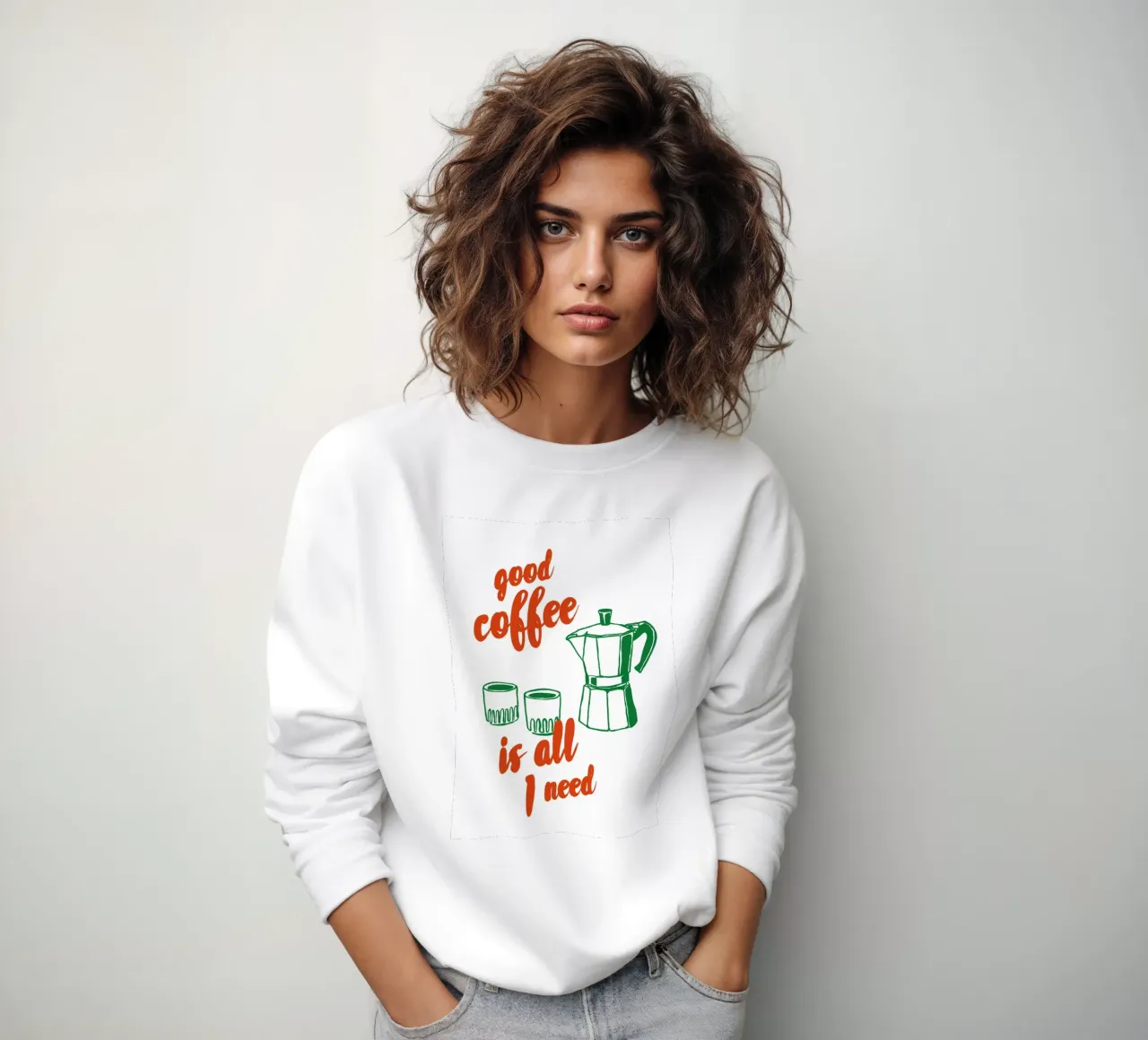 Boho Food 4 Good Coffee felpa da Boho Print Collection