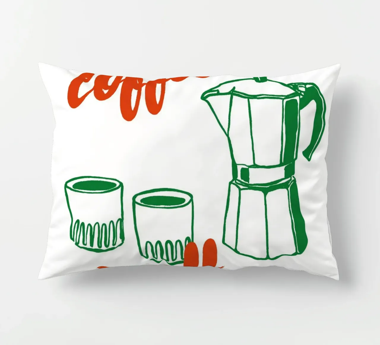 Boho Food 4 Good Coffee cuscino da Boho Print Collection