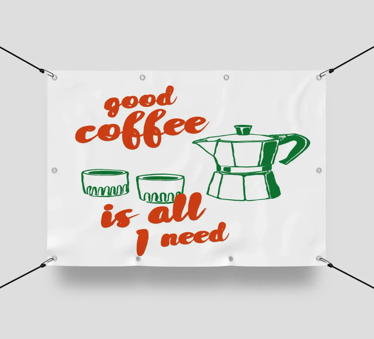 Boho Food 4 Good Coffee telo in pvc da Boho Print Collection