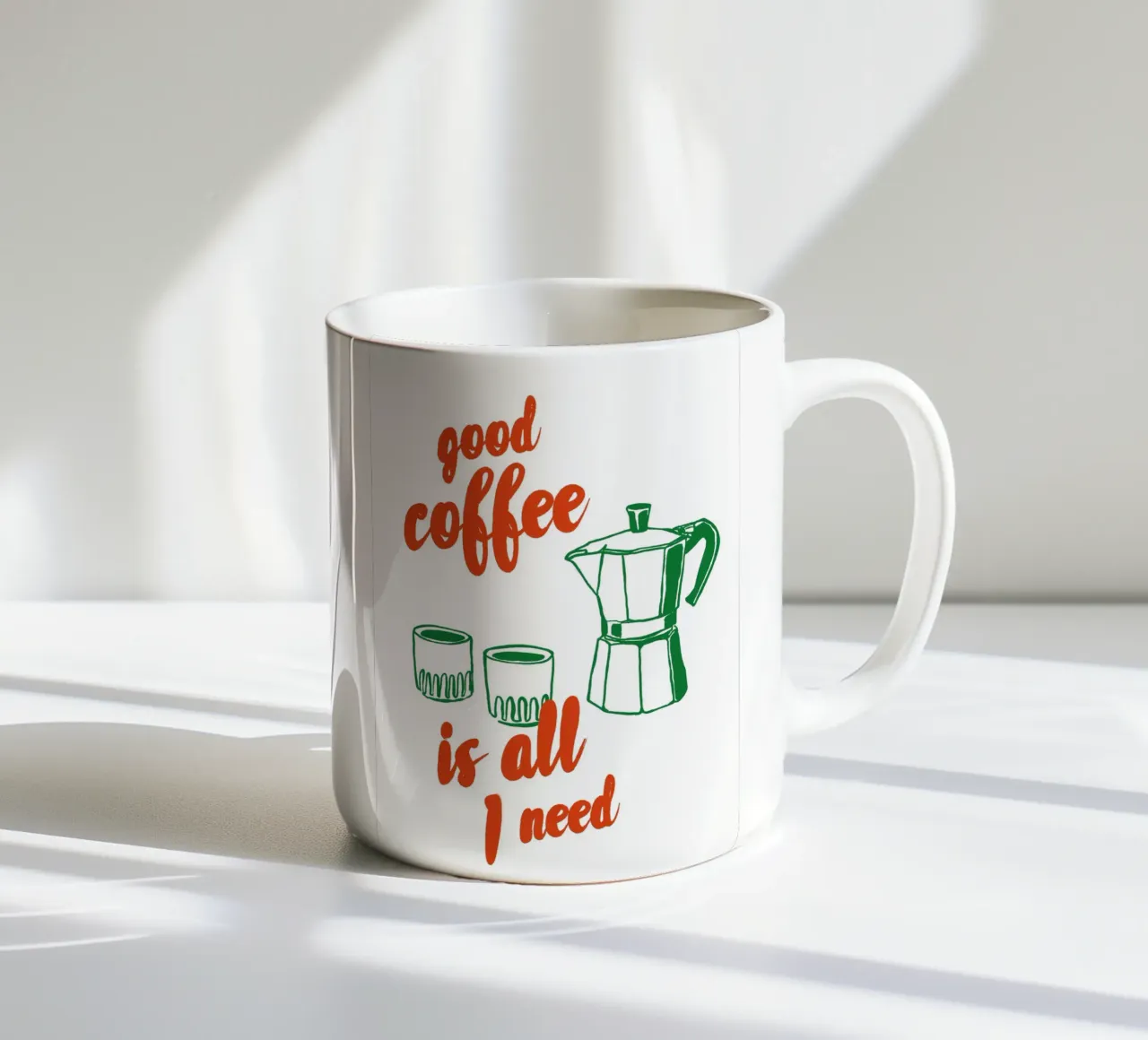 Boho Food 4 Good Coffee tazza in ceramica da Boho Print Collection