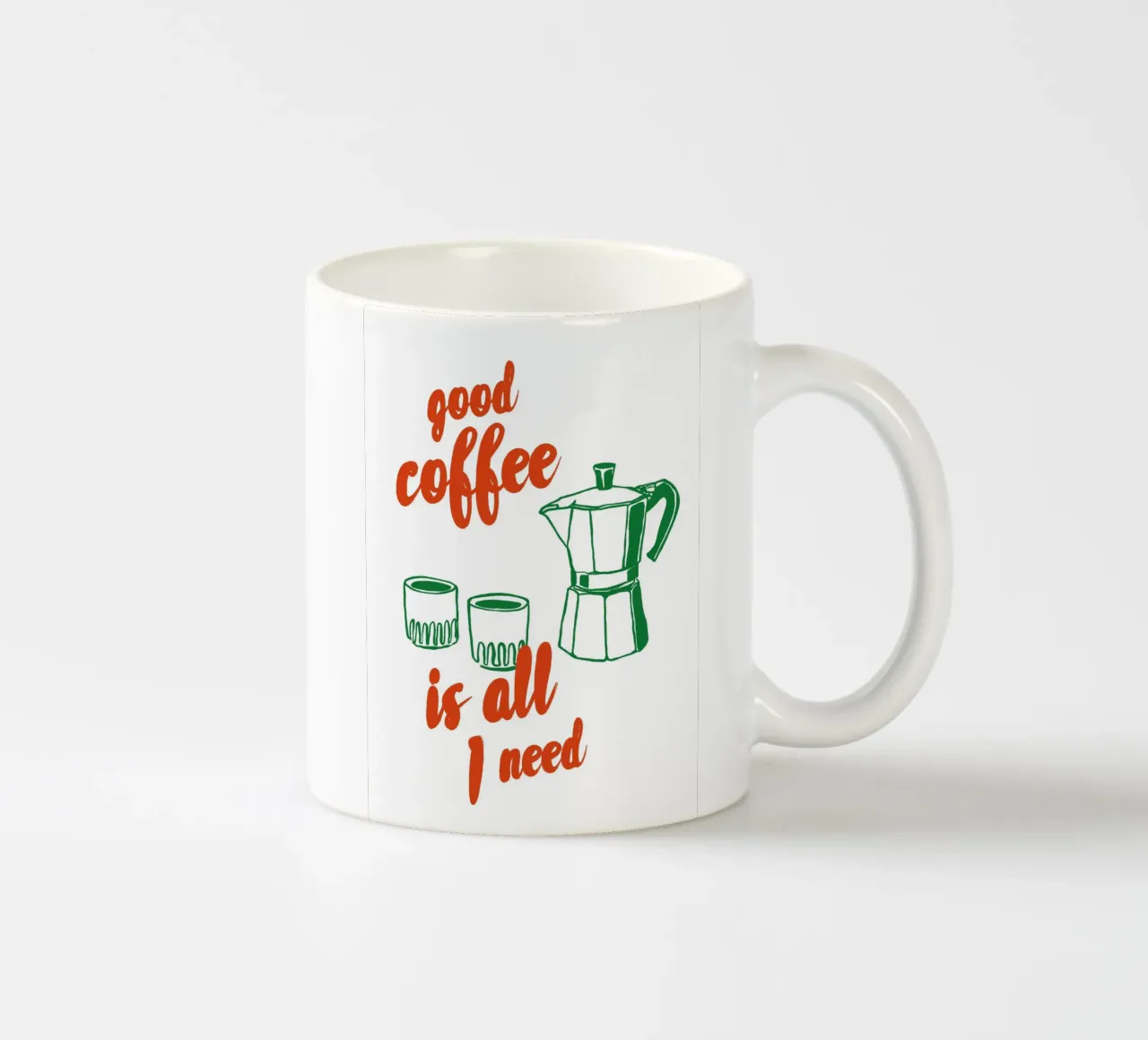 Boho Food 4 Good Coffee tazza in ceramica da Boho Print Collection