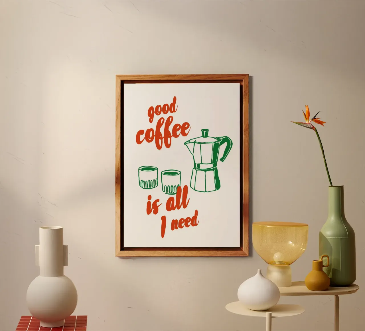 Boho Food 4 Good Coffee forex plate by Boho Print Collection