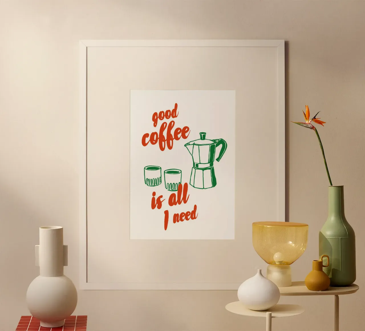 Boho Food 4 Good Coffee poster by Boho Print Collection