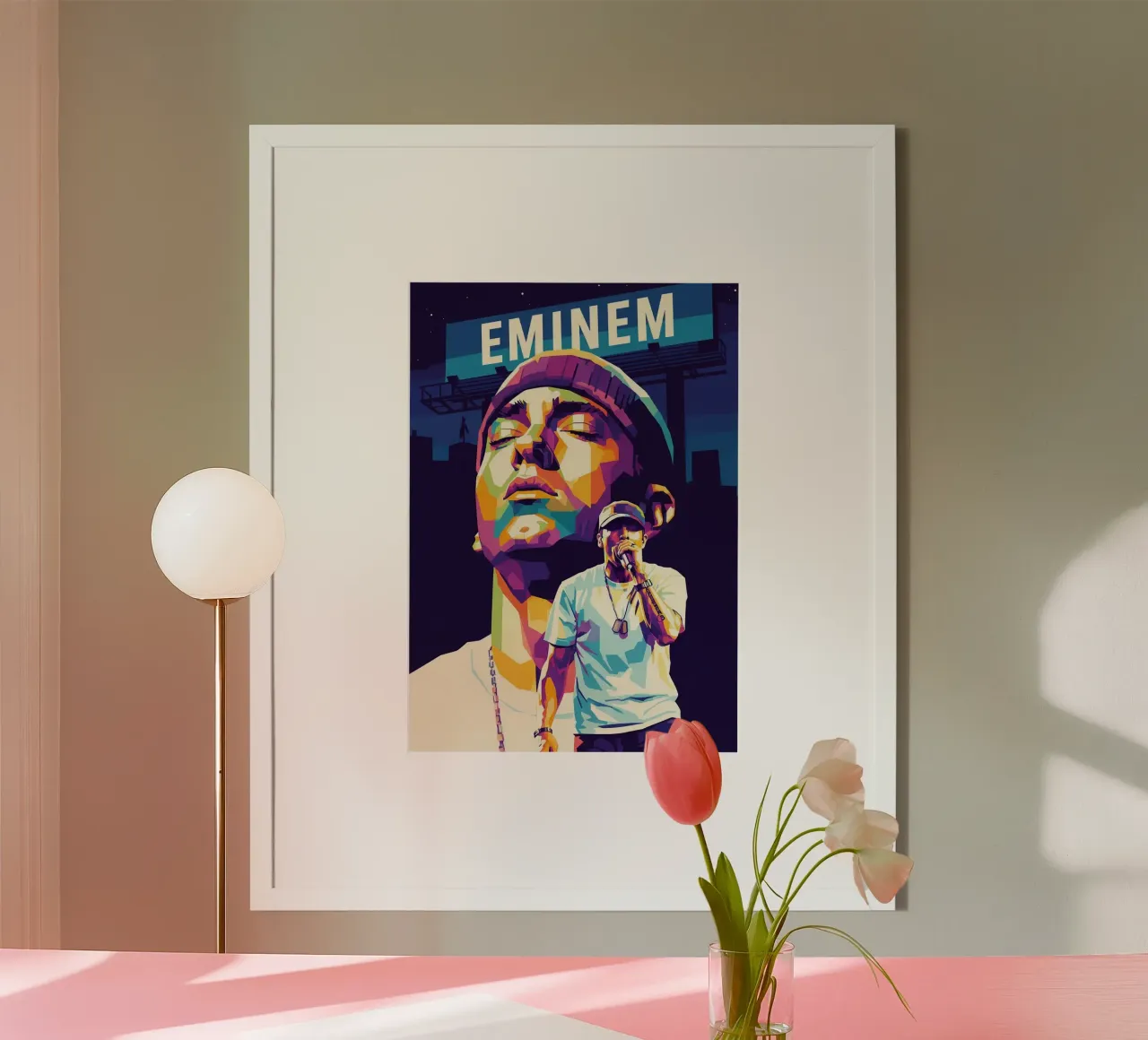 Eminem icona dell'hip hop poster da Hantamrata