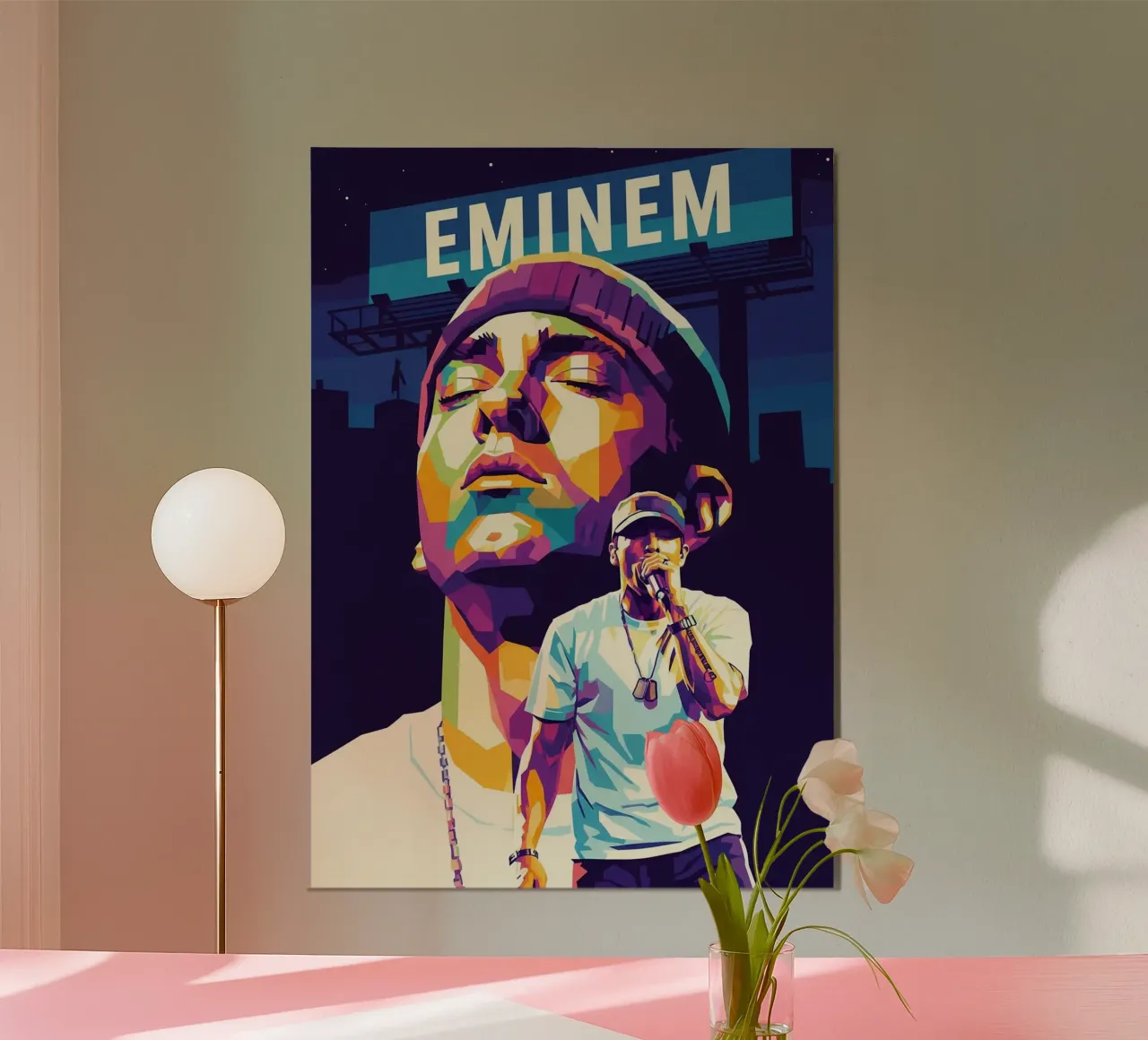 Eminem icona dell'hip hop poster da Hantamrata