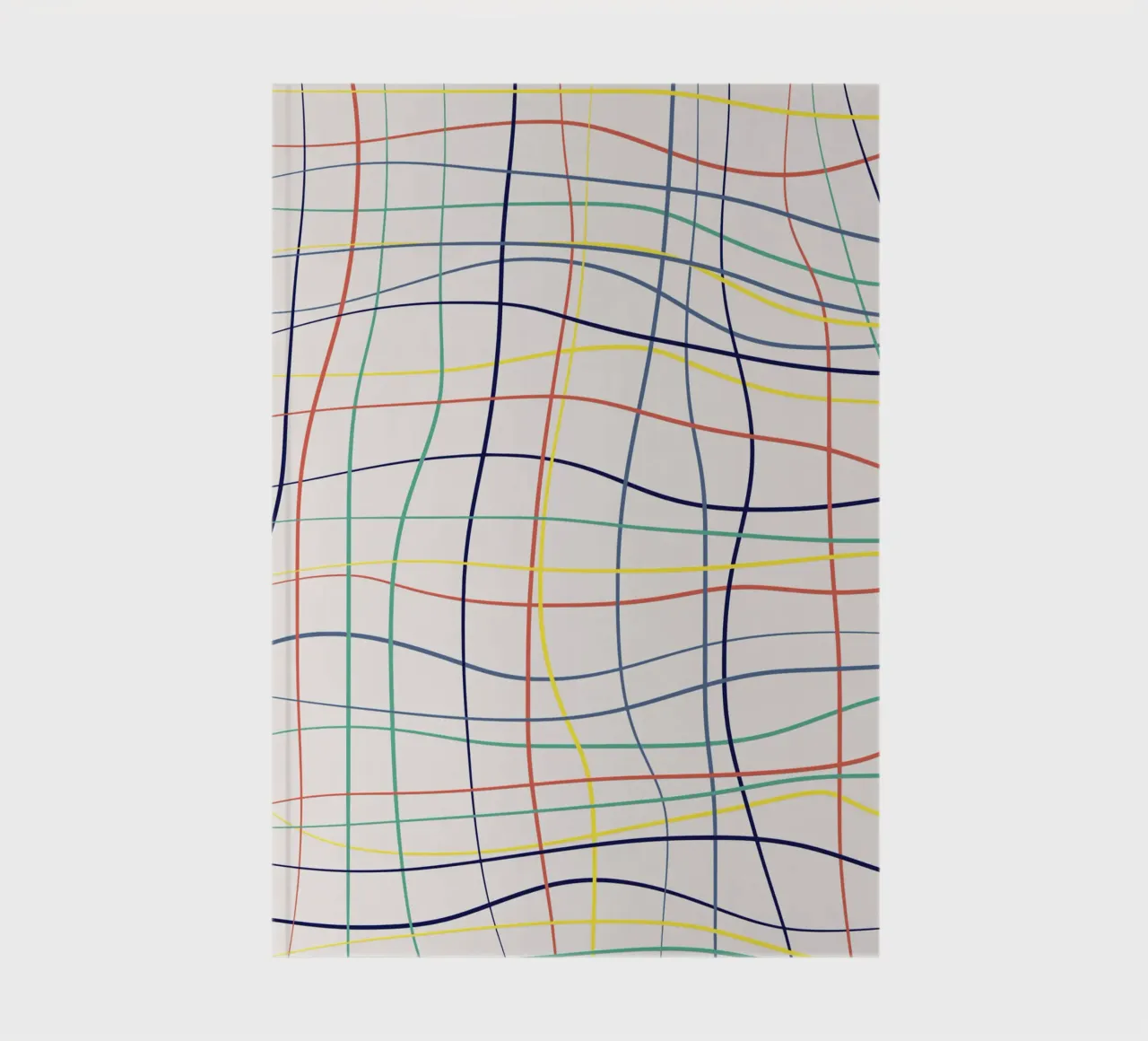 Rainbow line art checker notebook by Little Dean