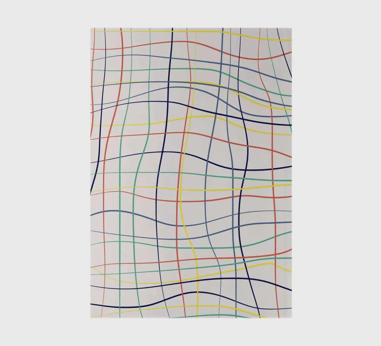 Rainbow line art checker notebook by Little Dean