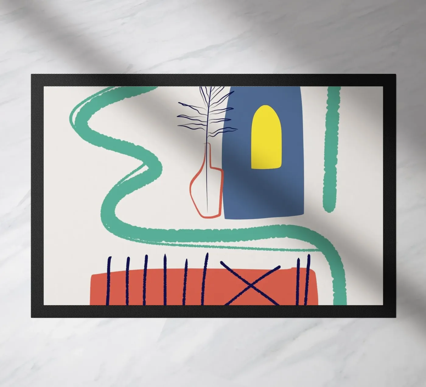 Abstract interior Fußmatte von Little Dean