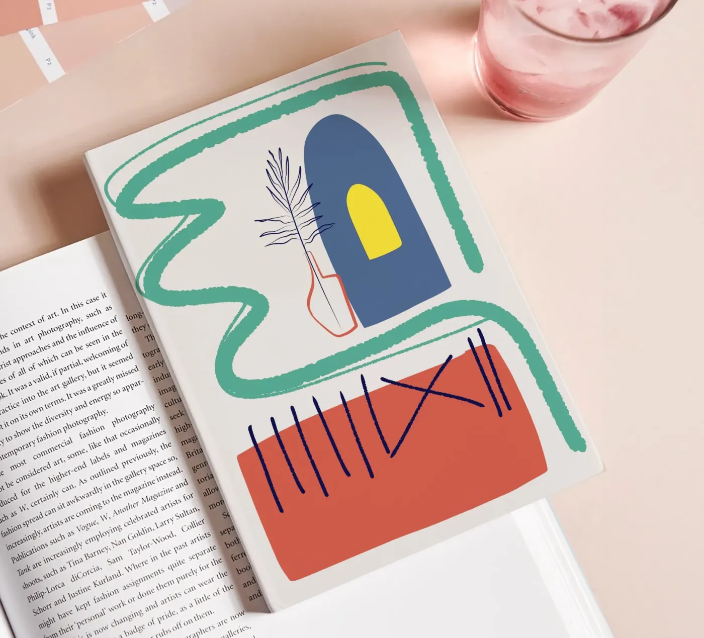 Abstract interior notebook by Little Dean