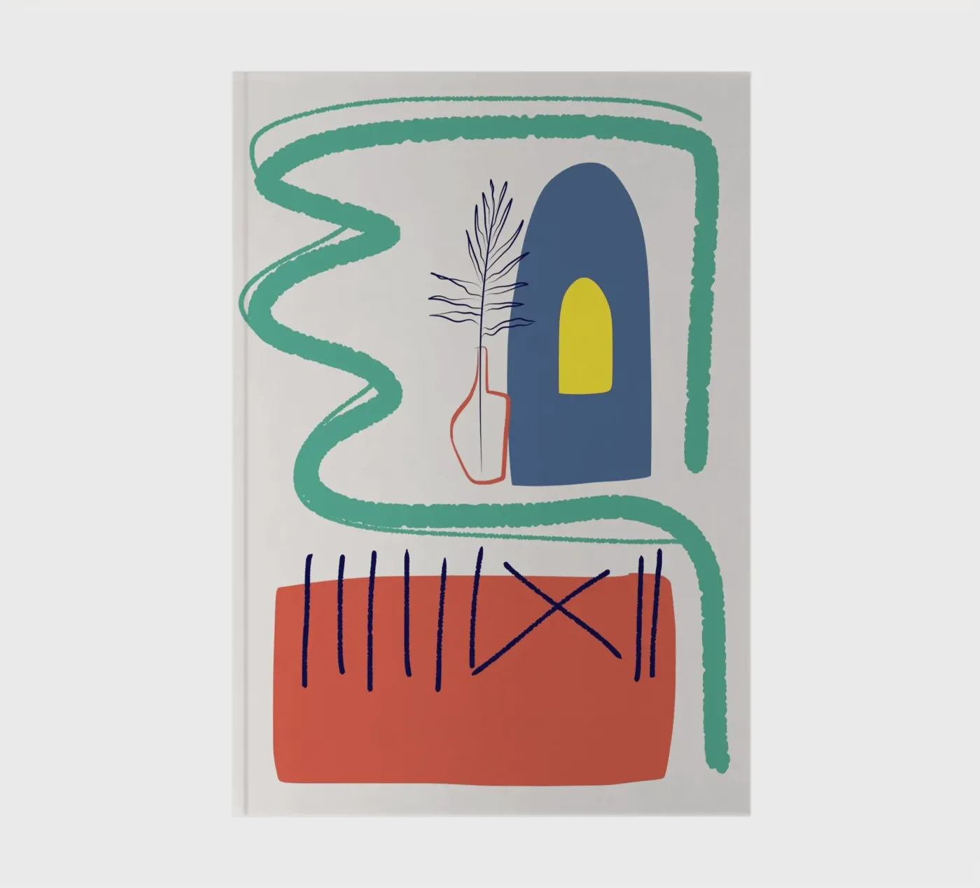 Abstract interior notebook by Little Dean