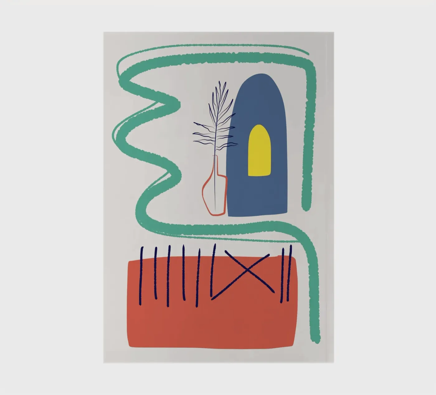 Abstract interior notebook by Little Dean