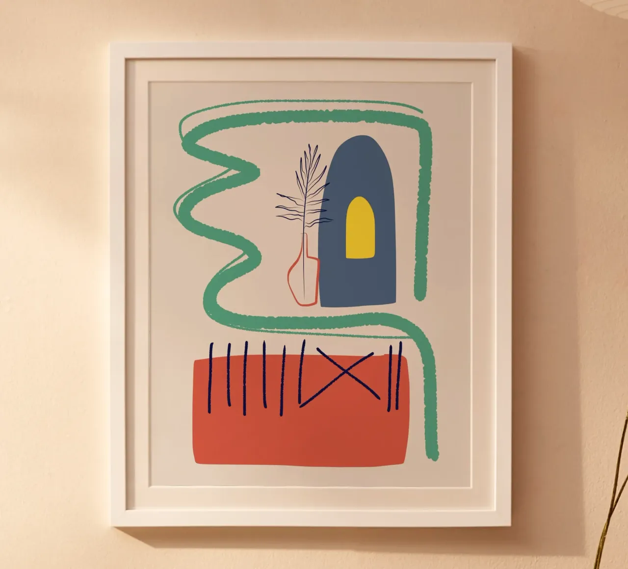 Abstract interieur poster van Little Dean