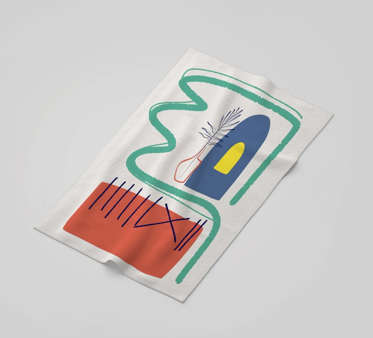 Interno astratto telo mare da Little Dean