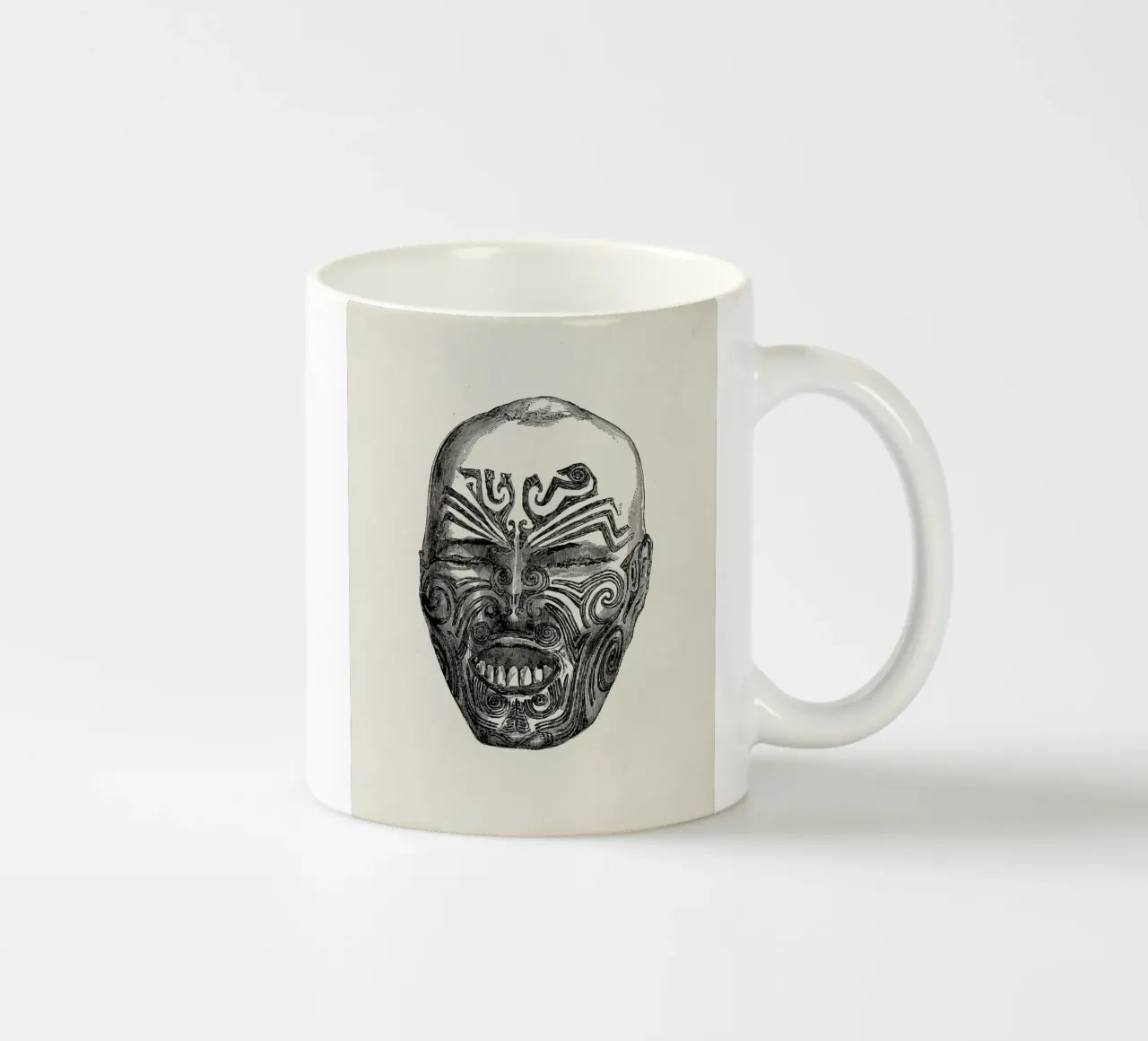 Ancient face tazza in ceramica da vintageshop