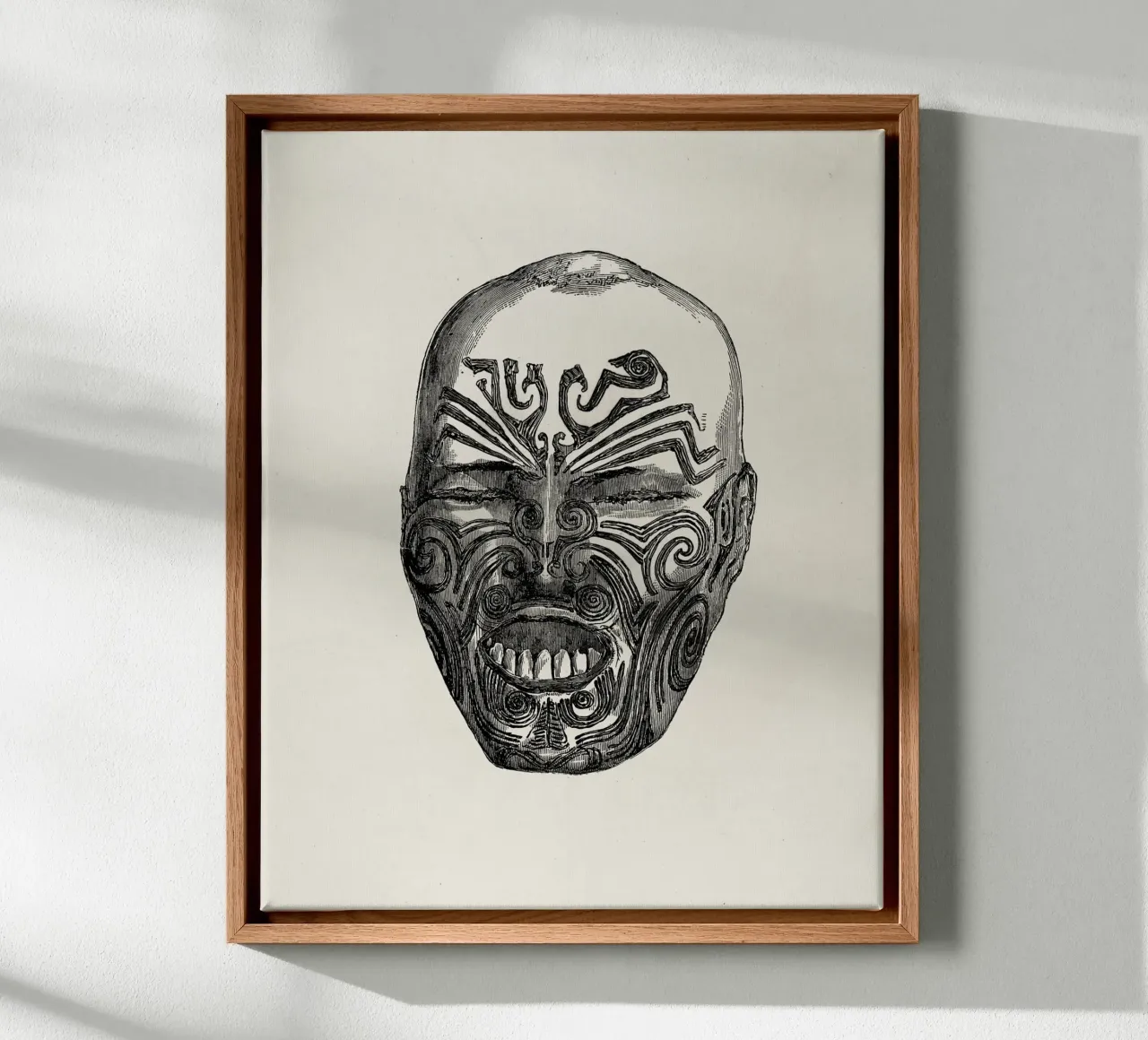 Ancient face tela con Cornice a cassetta da vintageshop