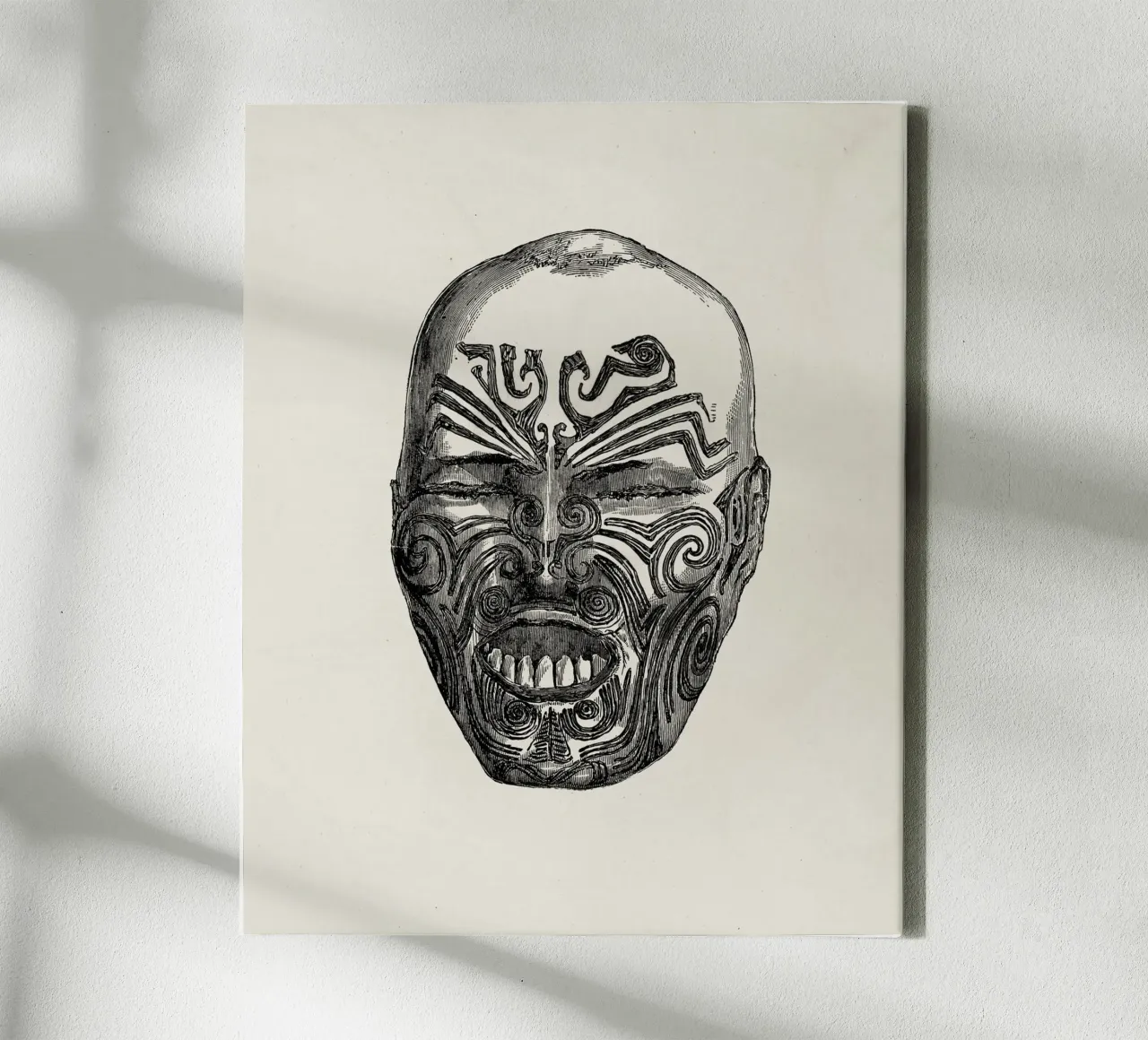 Ancient face tela con Cornice a cassetta da vintageshop