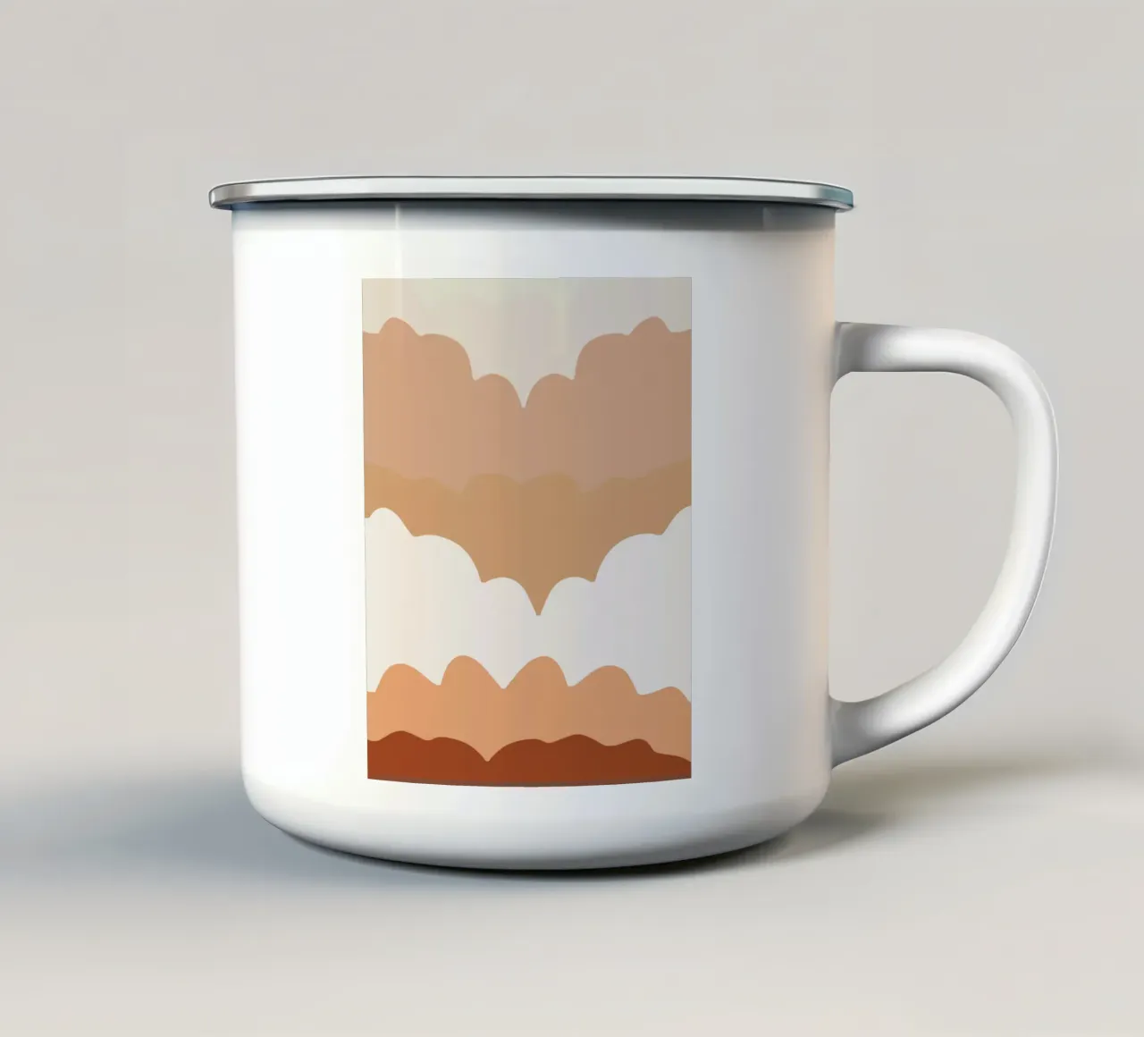 Cloud gelaagdheid emaille mok van Little Dean