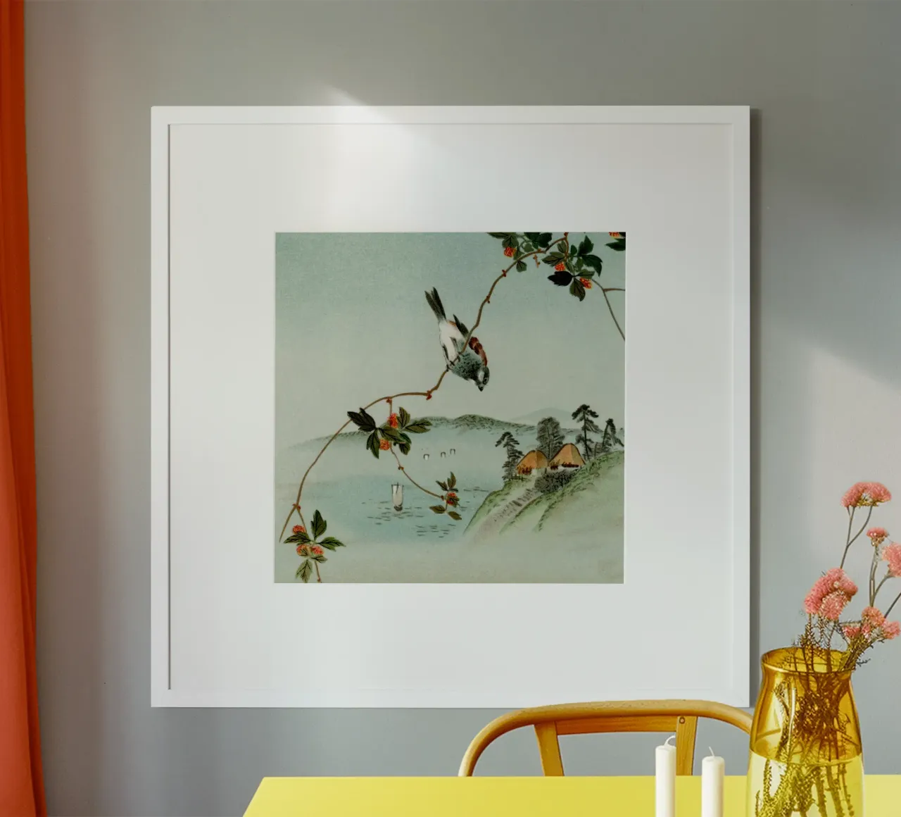 Japanese illustration poster con telaio in alluminio da vintageshop