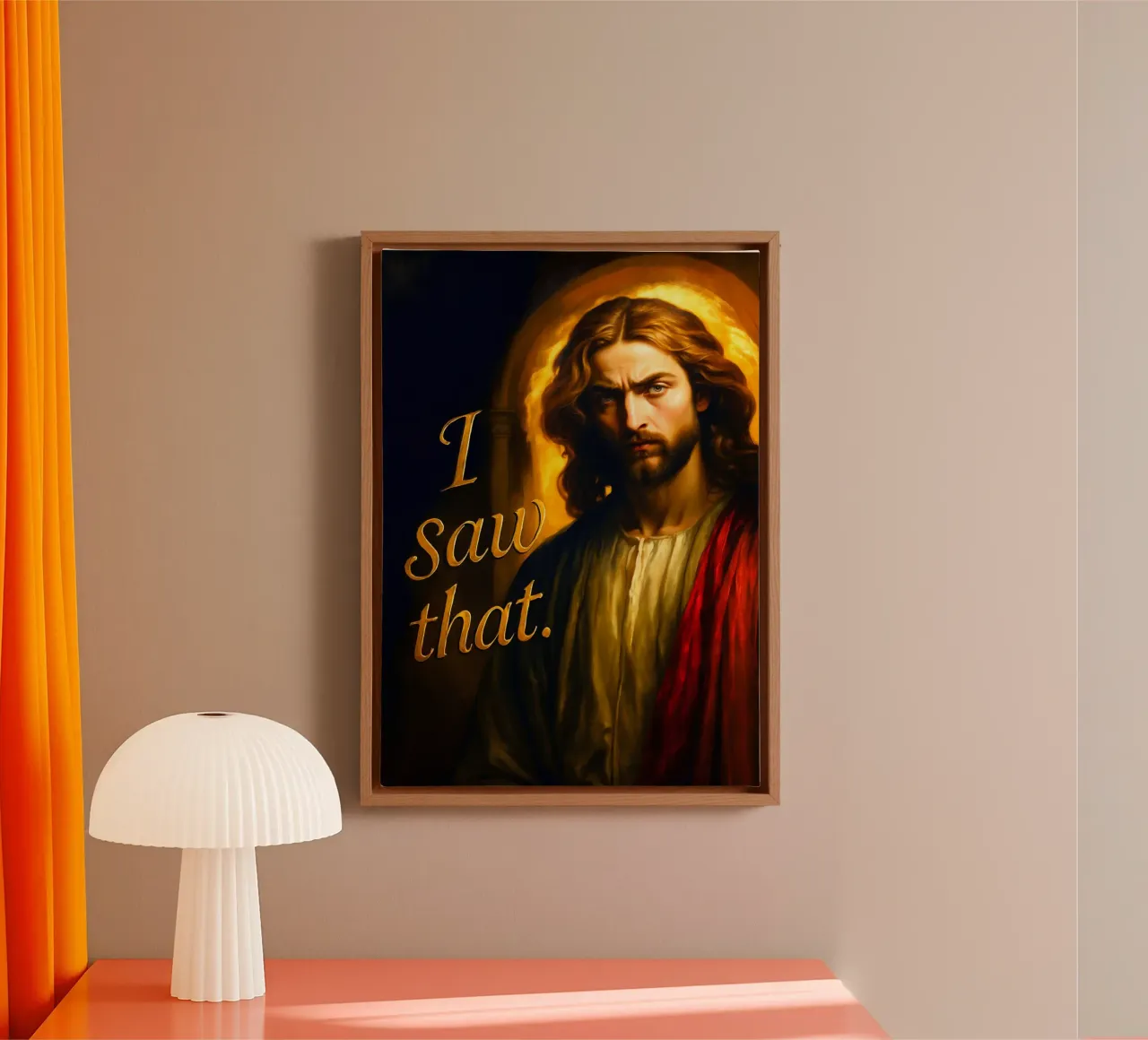 Jezus, dat zag ik canvas met Baklijst van Fleur de Lys