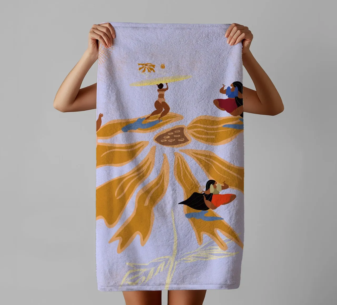 We All Dance to Our Own Rhythm towel by Inha Arceo Arts