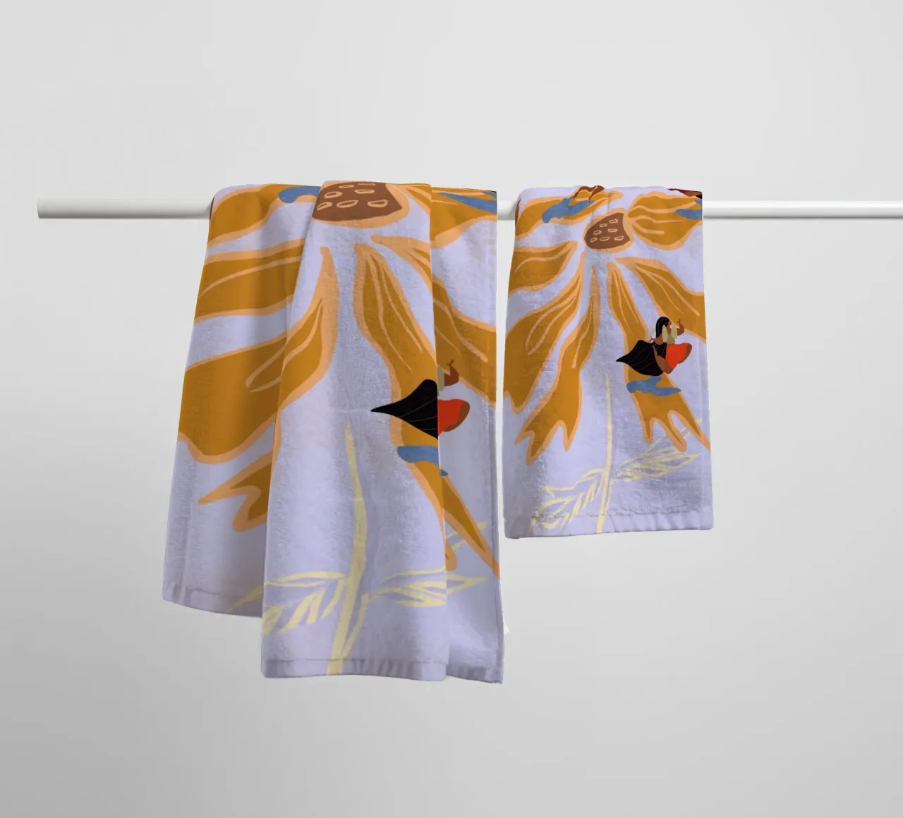 We All Dance to Our Own Rhythm towel by Inha Arceo Arts