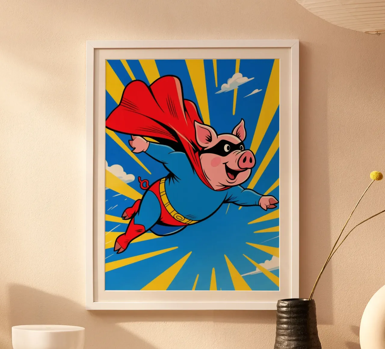 Maiale supereroe poster da knowledge