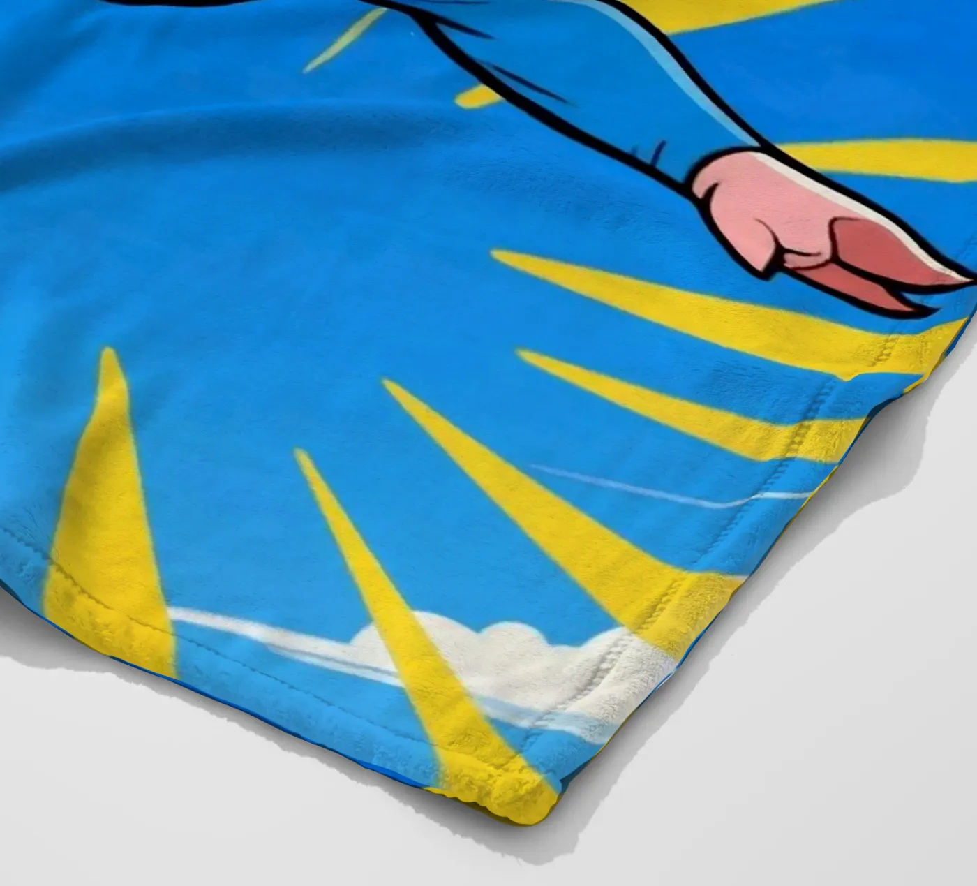 Schwein Superheld Fleecedecke von knowledge