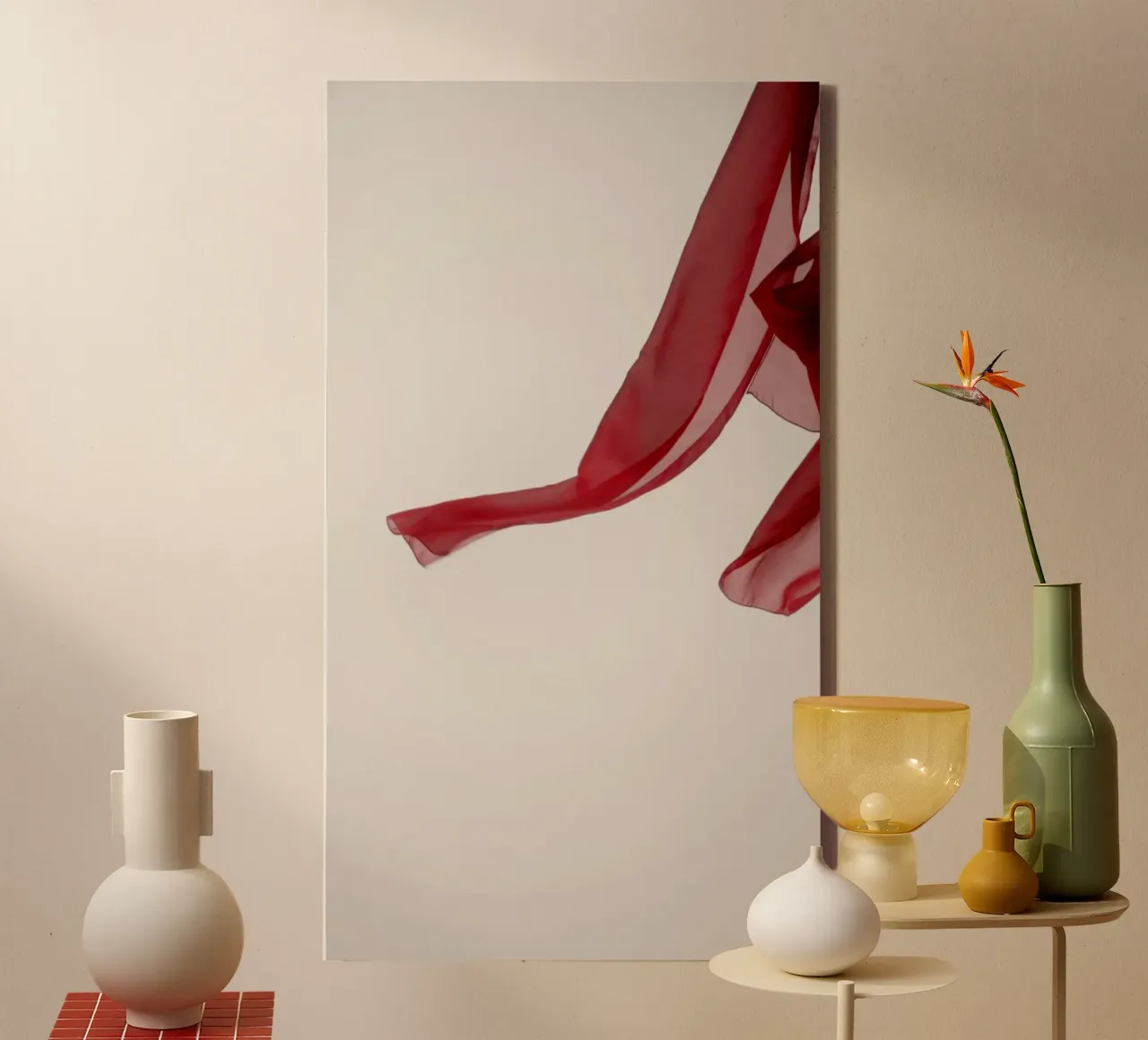 Flying chiffon tela con Cornice a cassetta da riedelphotoart