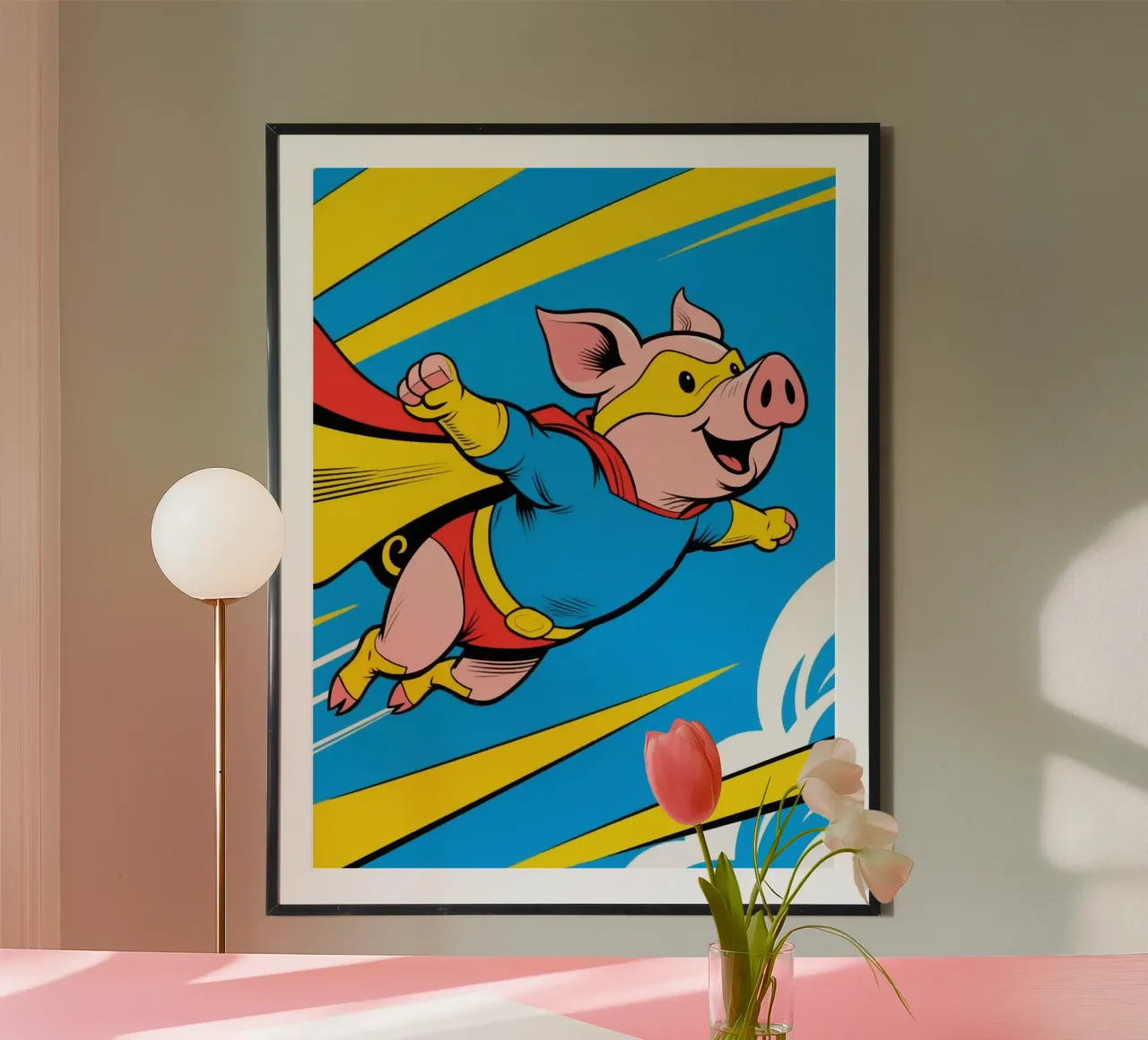 Capo divertente per maiali poster da knowledge