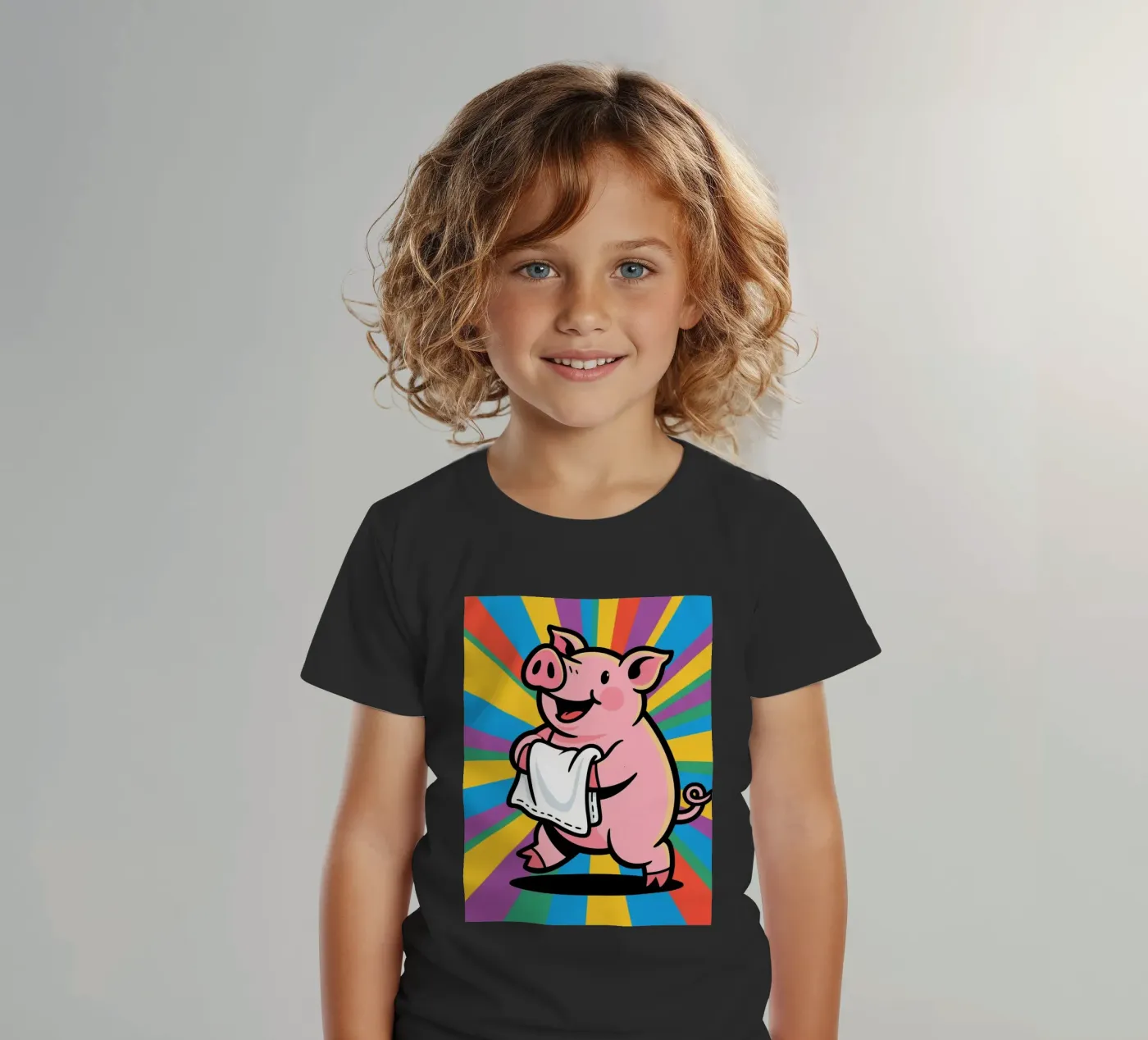 Maiale t-shirt bambini da knowledge