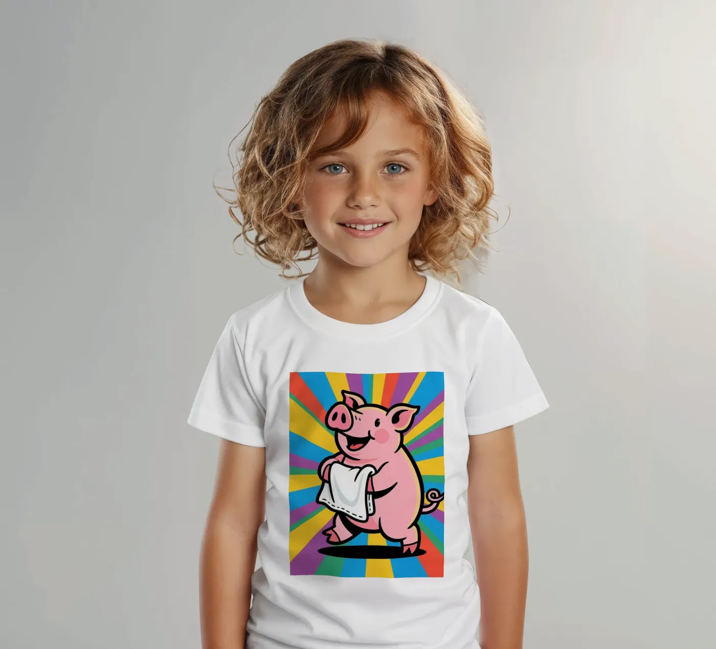 Maiale t-shirt bambini da knowledge