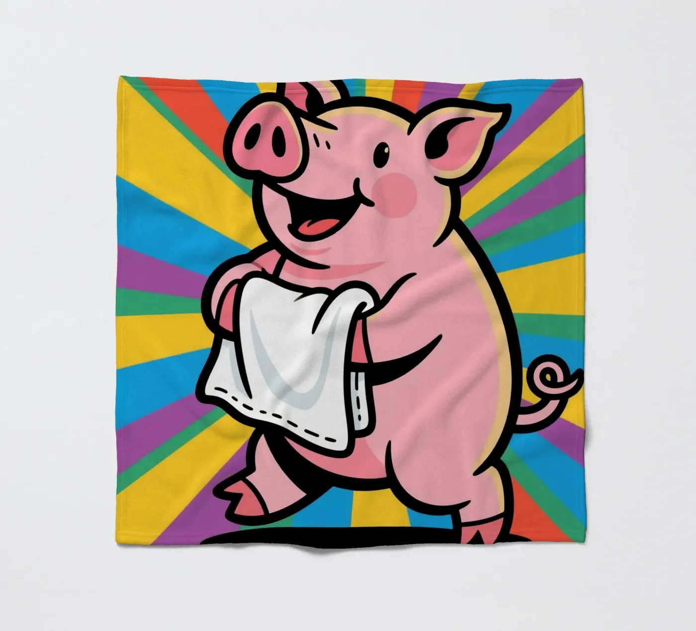 Schweinchen Fleecedecke von knowledge