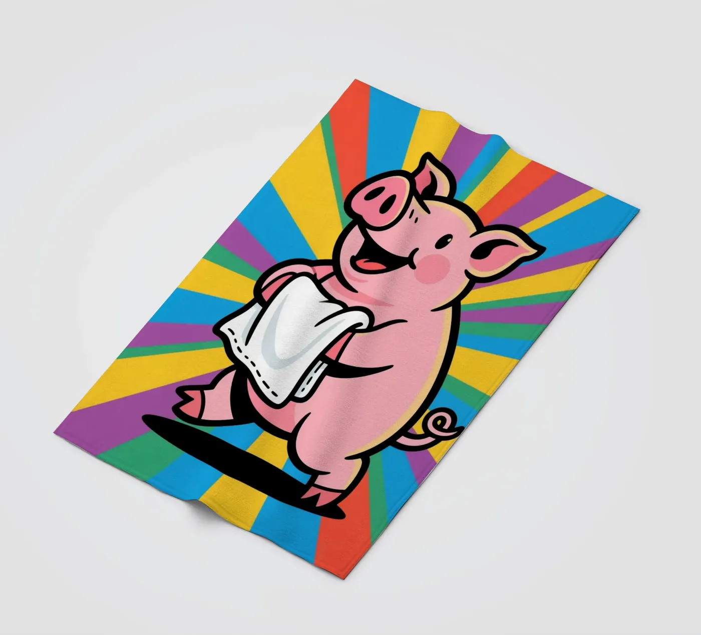 Schweinchen Fleecedecke von knowledge