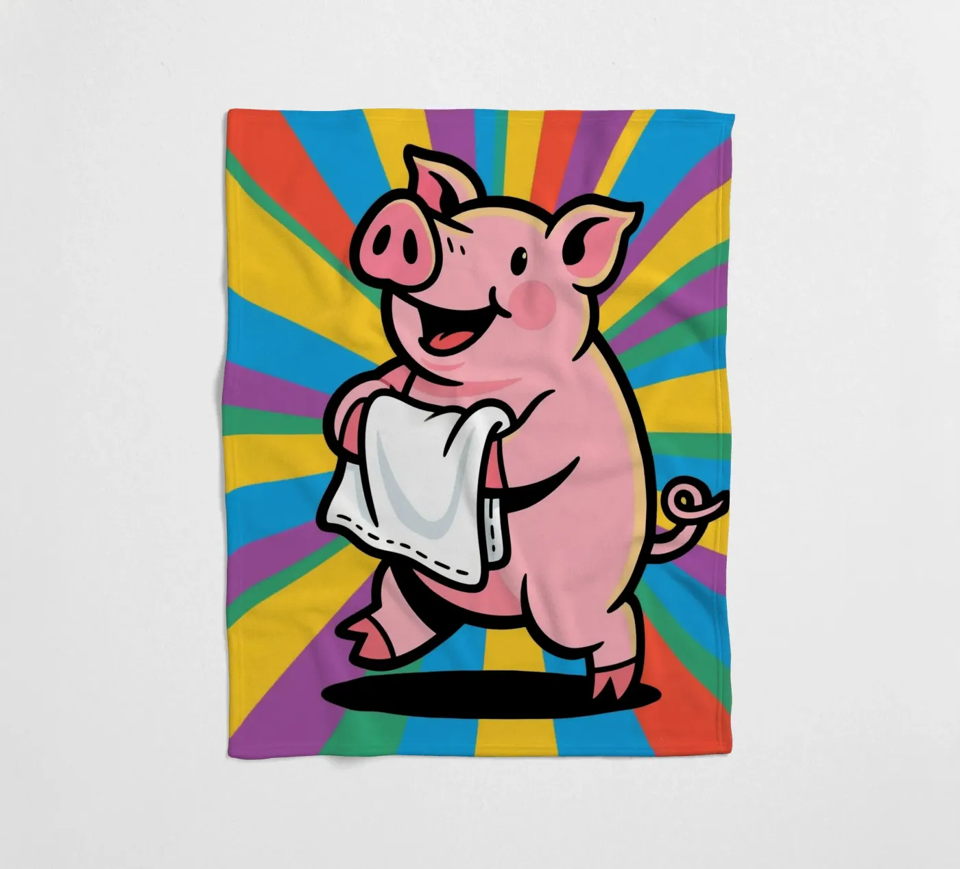 Schweinchen Fleecedecke von knowledge