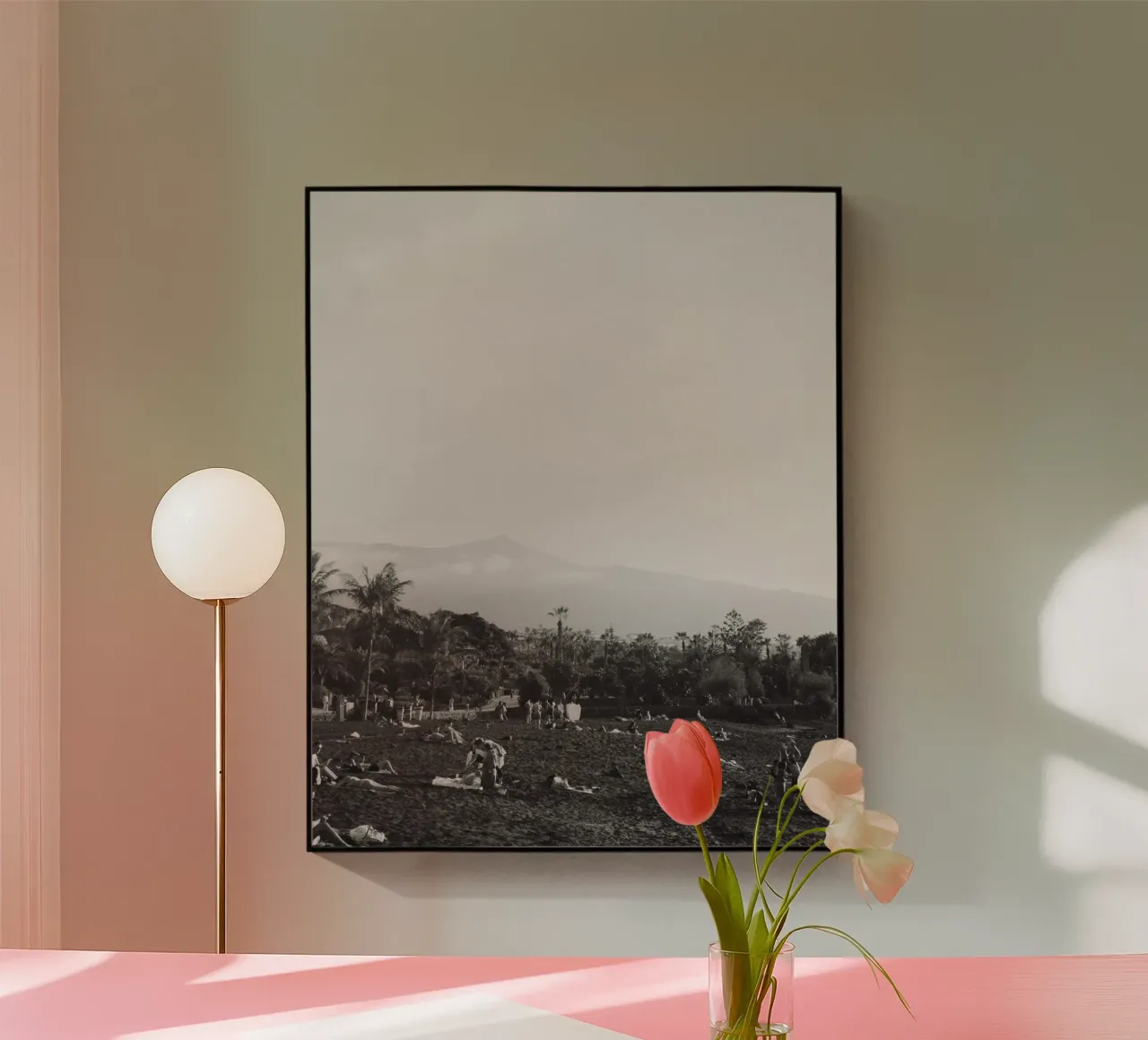 Spiaggia nera plexiglass da Mane