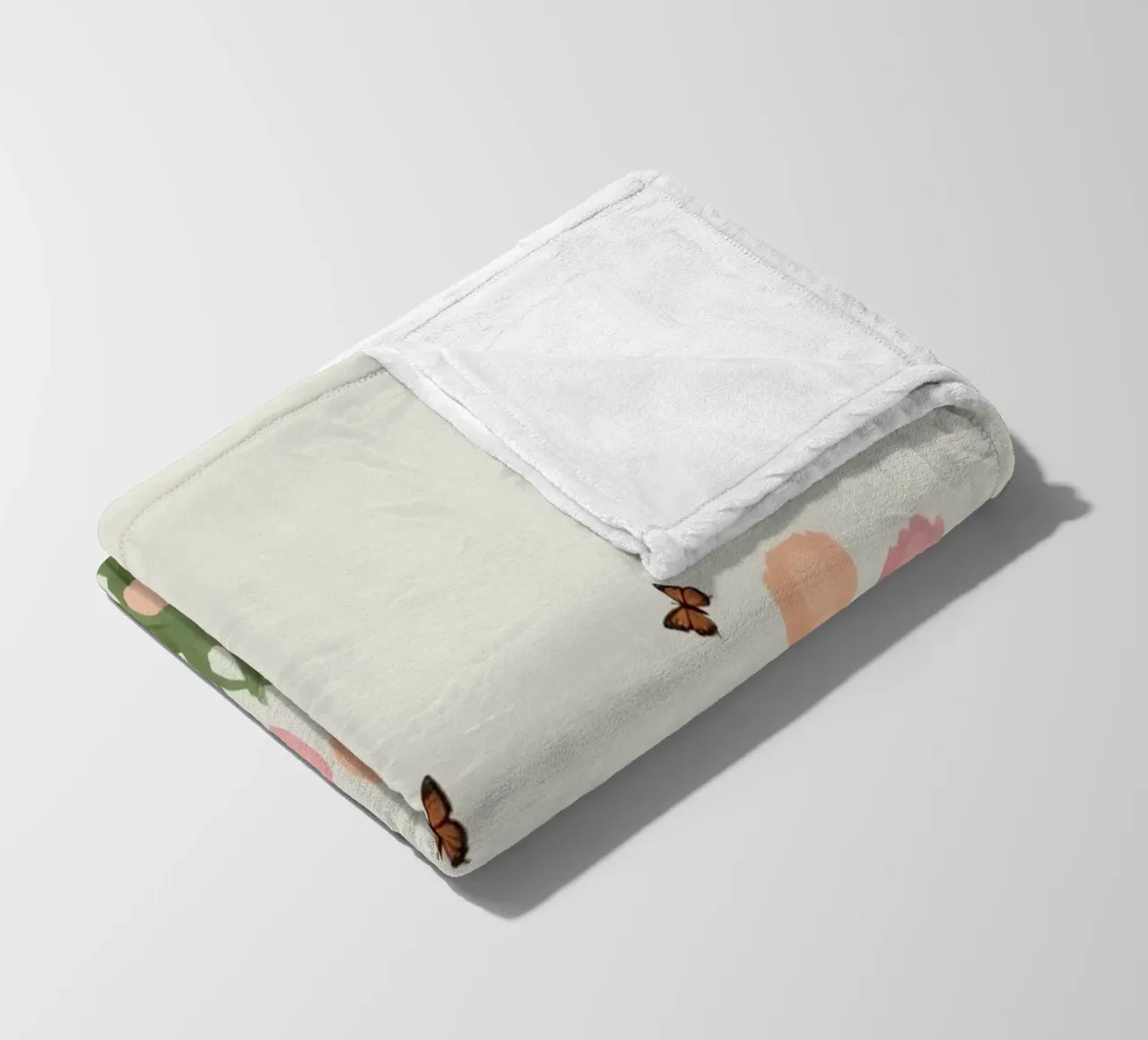 Tulipani e farfalle in pace coperta in pile da DesignDoodle
