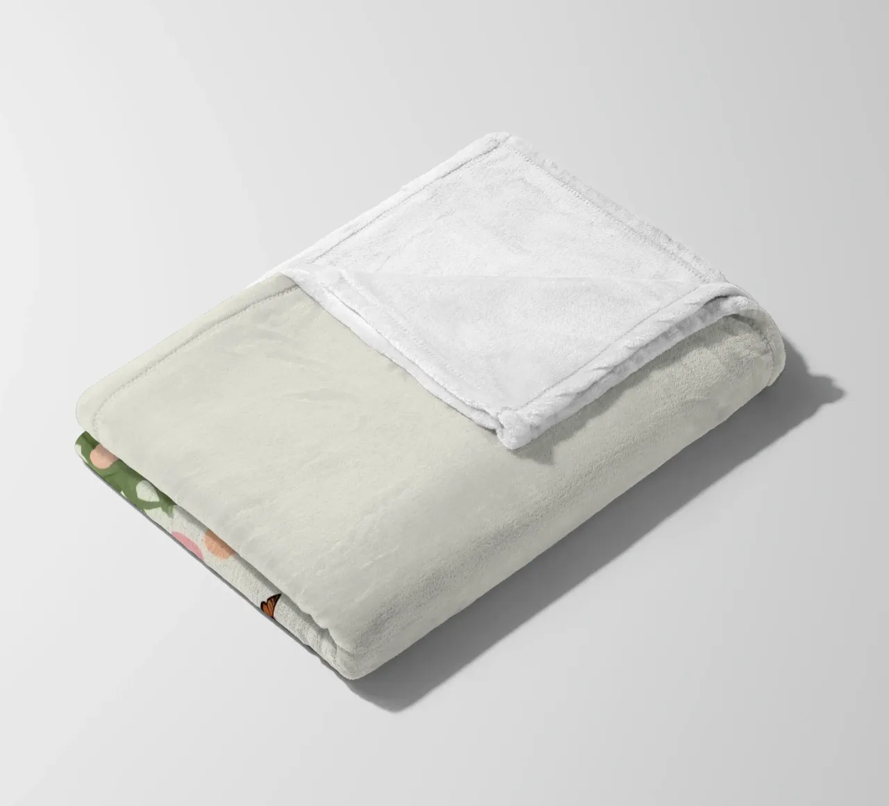 Tulipani e farfalle in pace coperta in pile da DesignDoodle