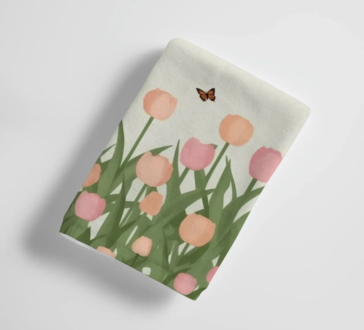 Tulipani e farfalle in pace asciugamano da bagno da DesignDoodle