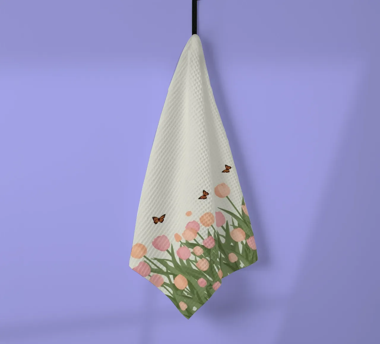 Tulipani e farfalle in pace canovaccio da cucina da DesignDoodle