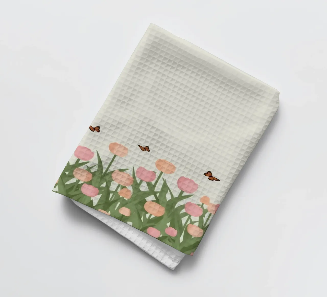 Tulipani e farfalle in pace canovaccio da cucina da DesignDoodle