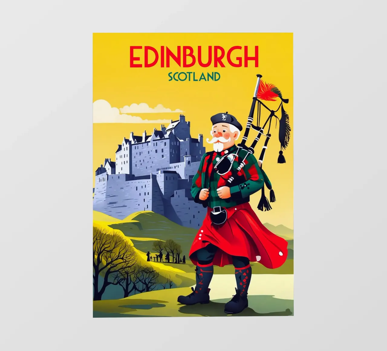 Edimburgo Scozia telo in pvc da Fleur de Lys