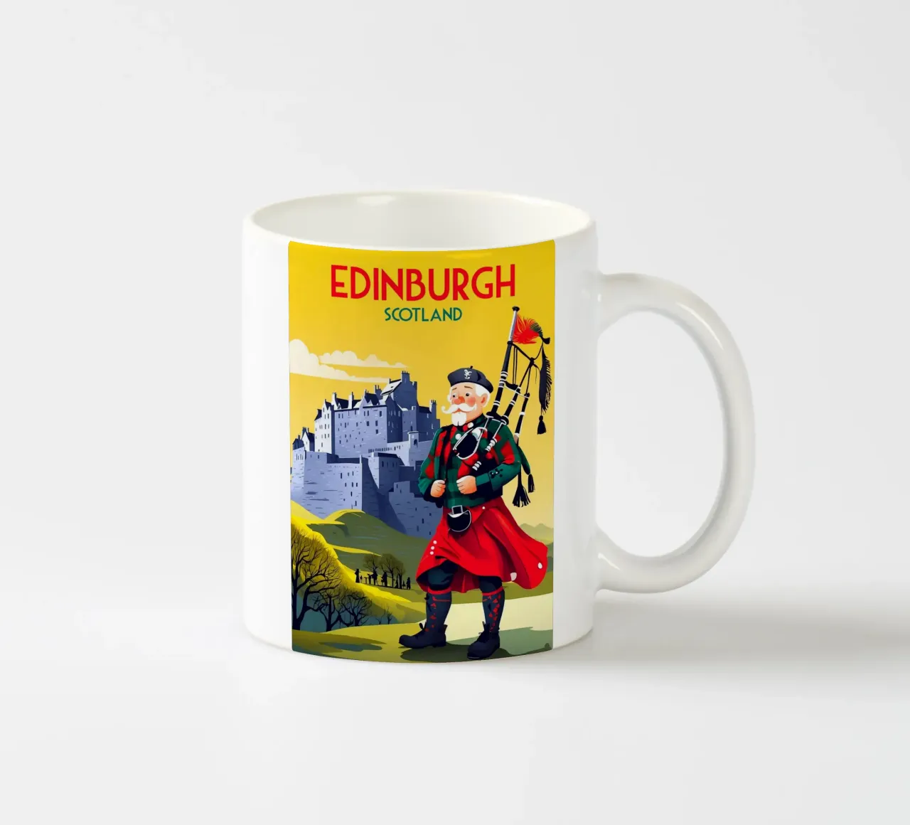 Edimburgo Scozia tazza in ceramica da Fleur de Lys
