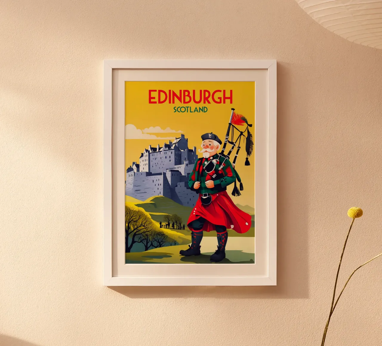 Edimburgo Scozia poster da Fleur de Lys