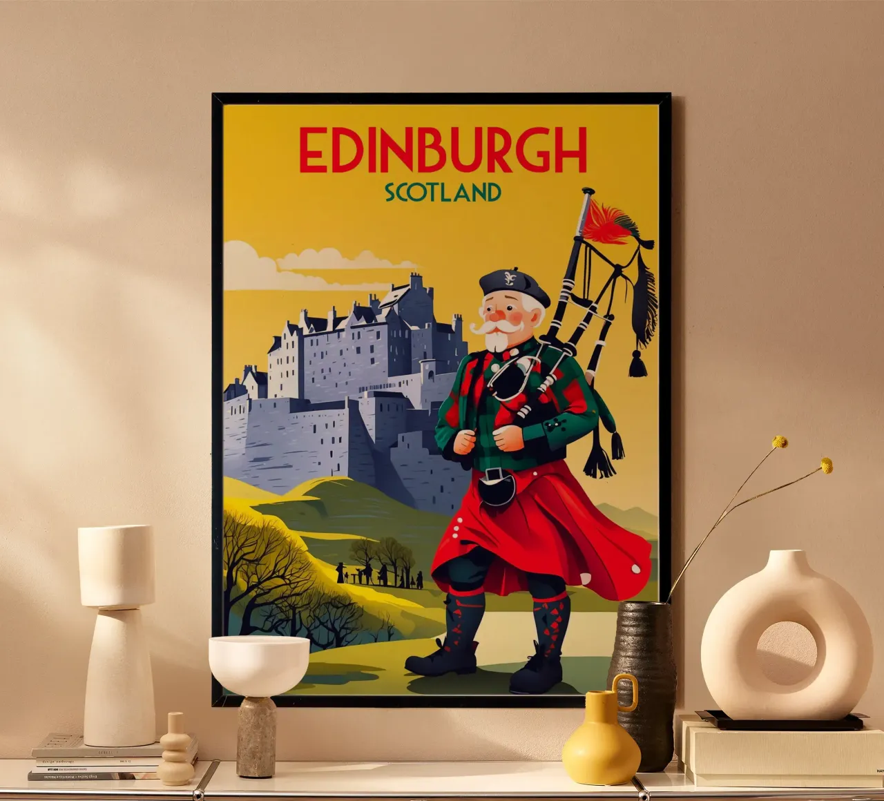Edimburgo Scozia poster da Fleur de Lys