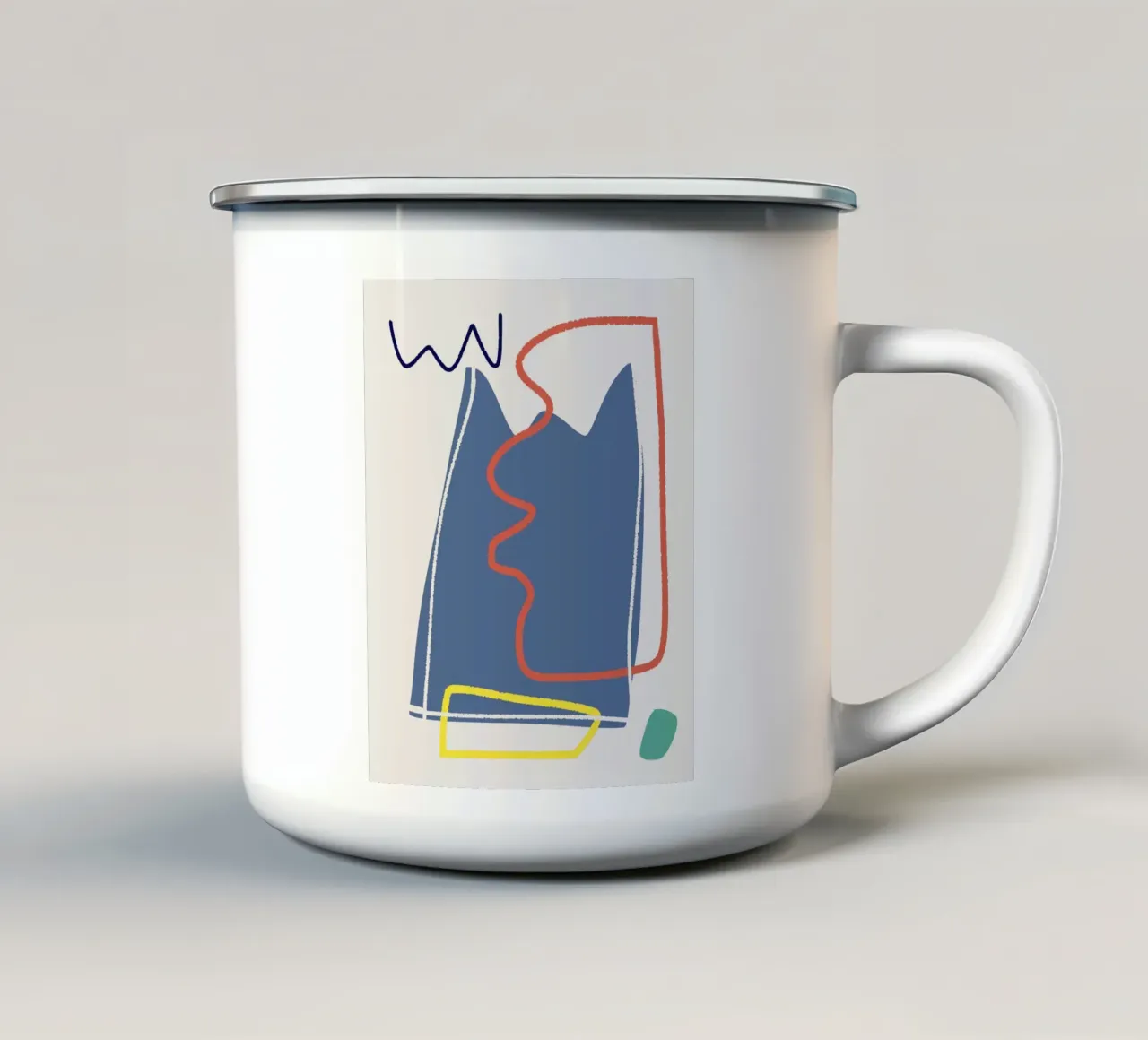 Purè tricolore 10 tazza in smalto da Little Dean