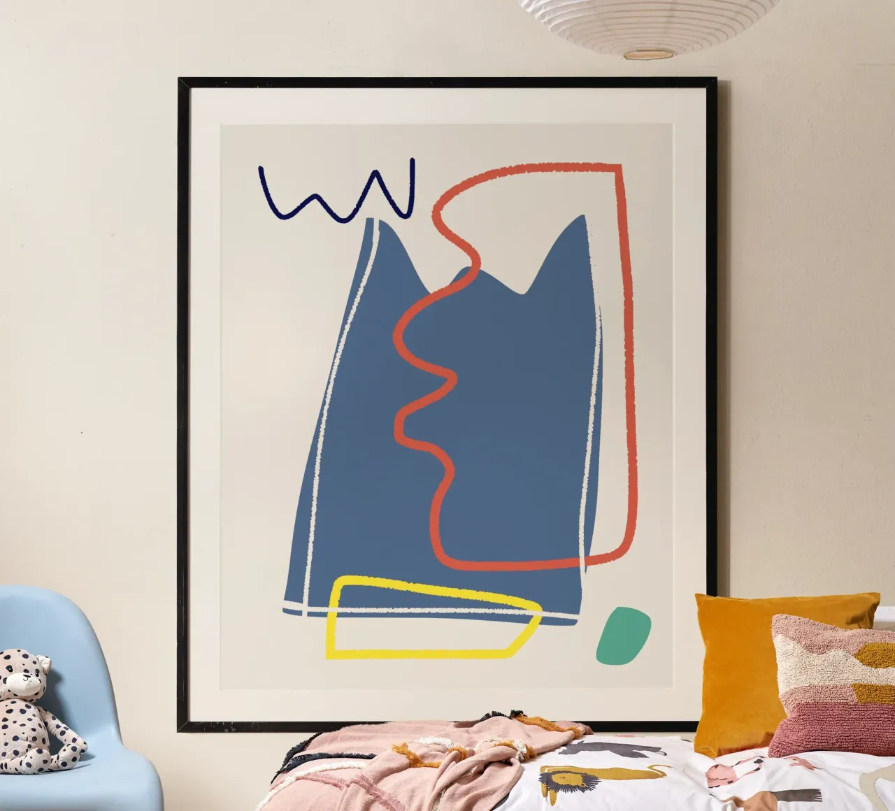 Tri color mix 10 poster van Little Dean