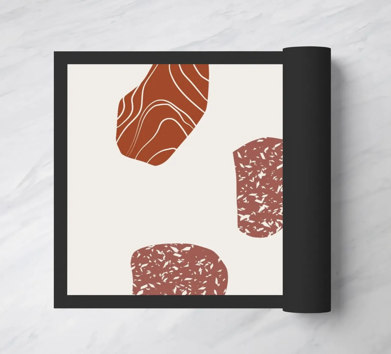 Pebble composition doormat by Little Dean