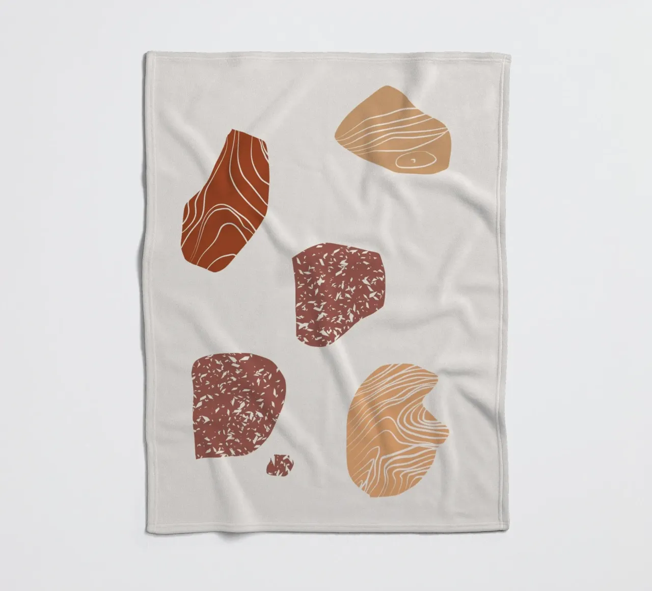 Pebble composition Fleecedecke von Little Dean