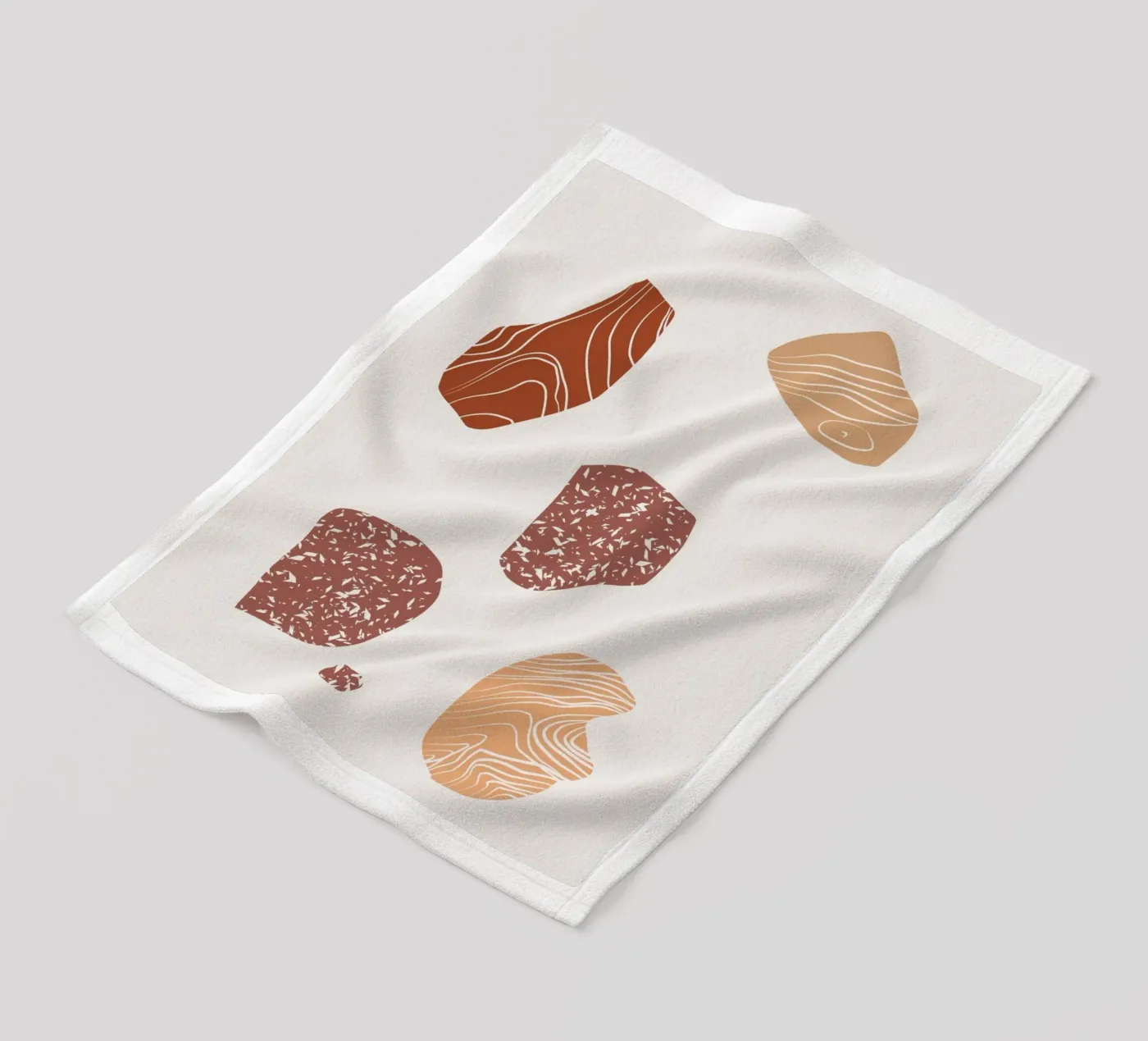 Kieselstein Zusammensetzung Fleecedecke von Little Dean