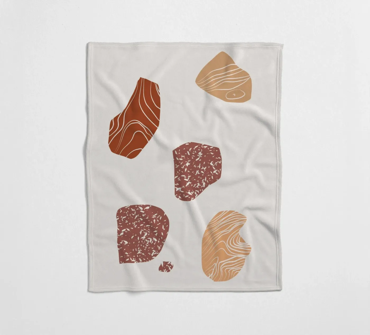 Kieselstein Zusammensetzung Fleecedecke von Little Dean